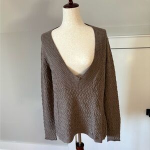 Joie Women's V-Neck Brown Sweater